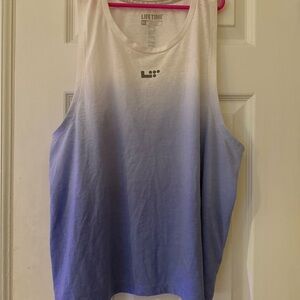 Lifetime Ombre lavendar Work Out  Tank Top